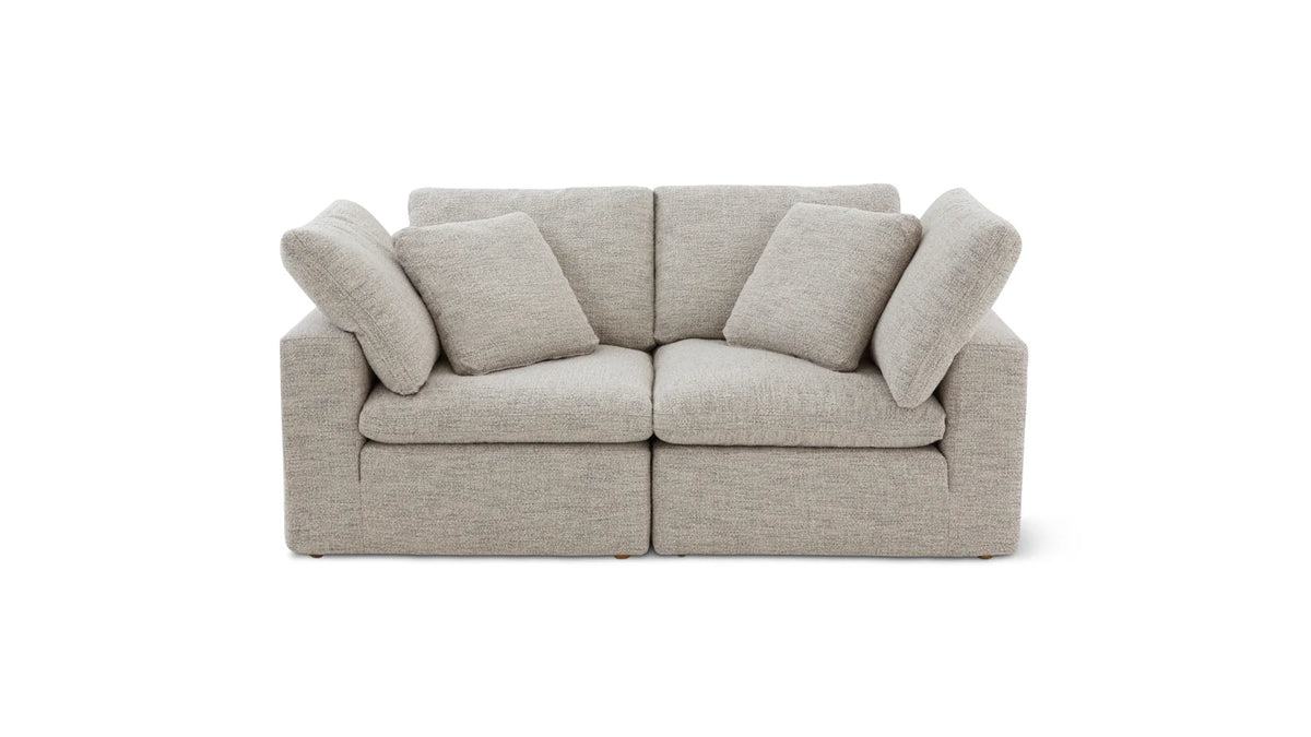 Cloud Style 2-Piece Modular Sectional Sofa Standard Oatmeal Cloud Style 2-Piece Modular Sectional Sofa Standard Oatmeal