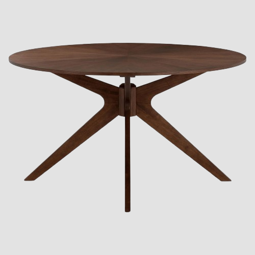ROUNDISH DINING TABLE 2000 ウォルナット Jilsa Round Dining Table in Walnut & White 51: Buy Online | Urban