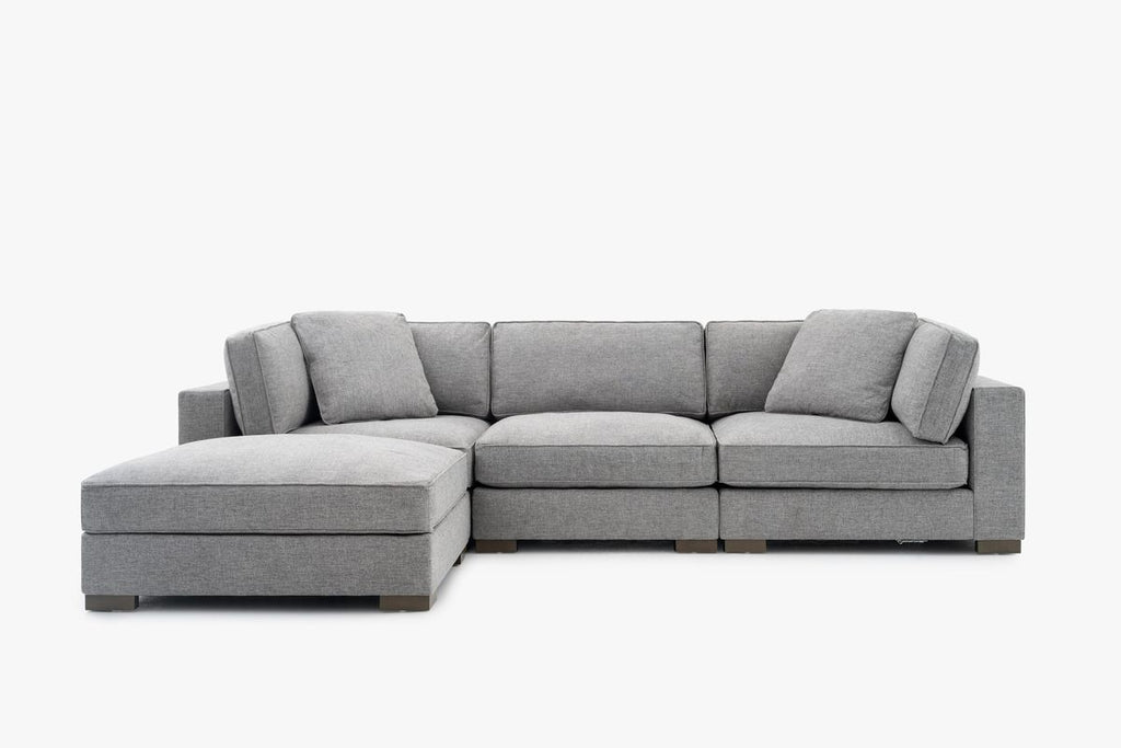 Coastal 4-Piece Modular Sectional Grey