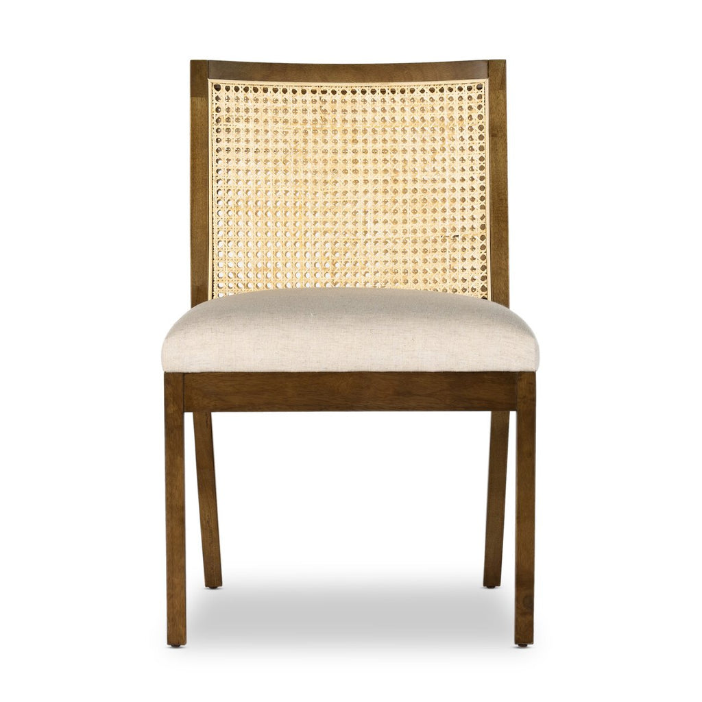 Antonia Cane Armless Dining Chair Toasted Parawood