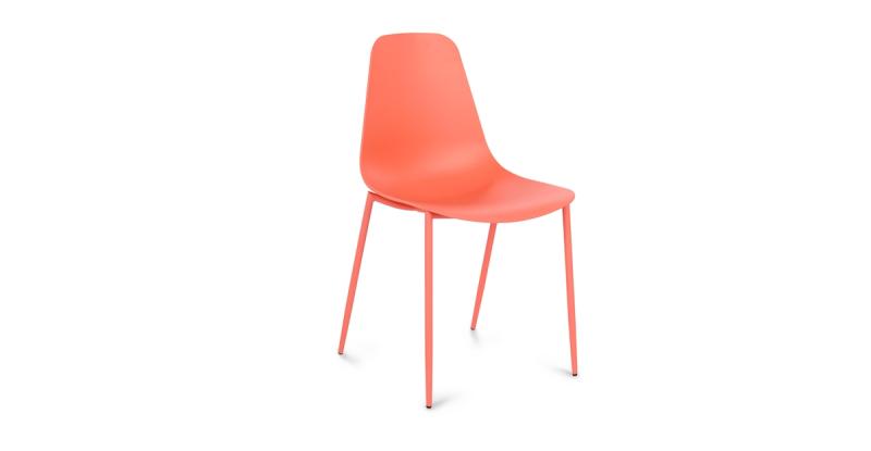 Coastal Coral Dining Chair