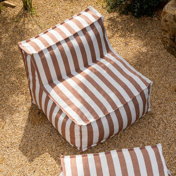Make Waves Outdoor 4-Piece Sectional, Tuscan Stripe