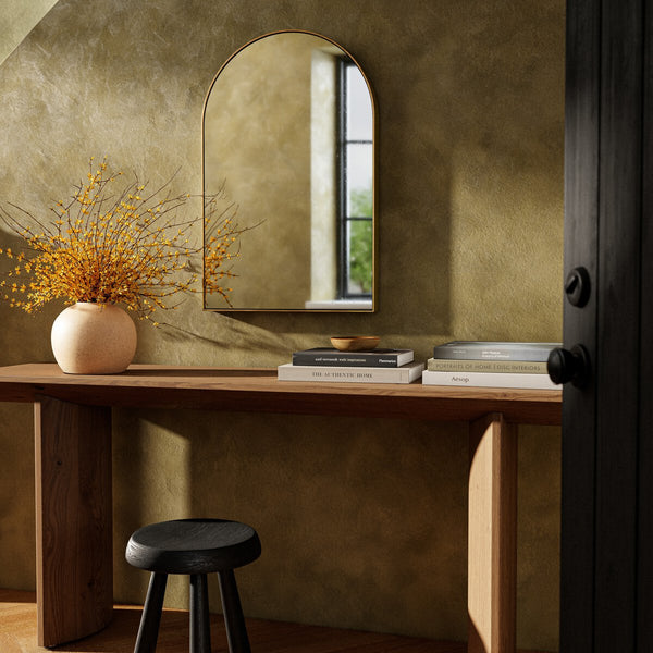 Georgina Small Mirror Polished Brass