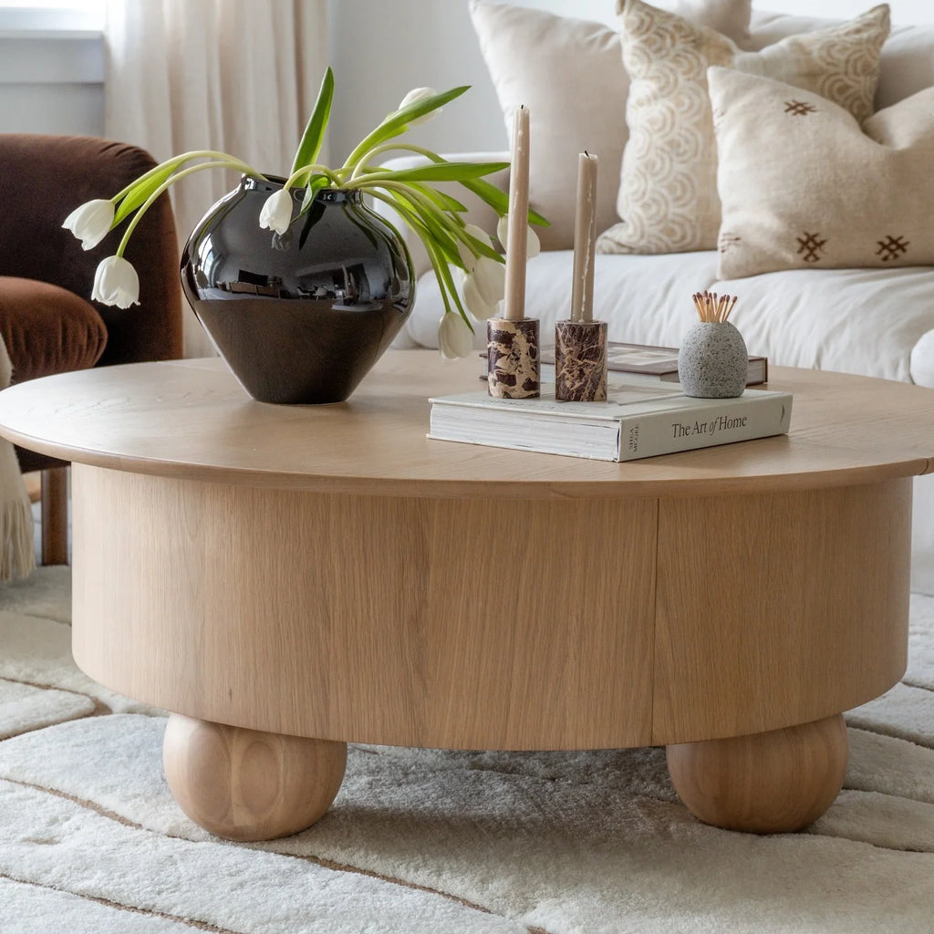 Lift-Top 42.5" White Oak Coffee Table