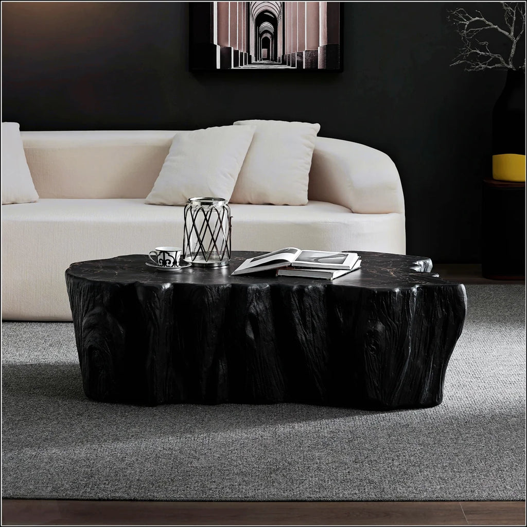 Everlyn Quinn 48.62 Inch Unique Shape Coffee Table