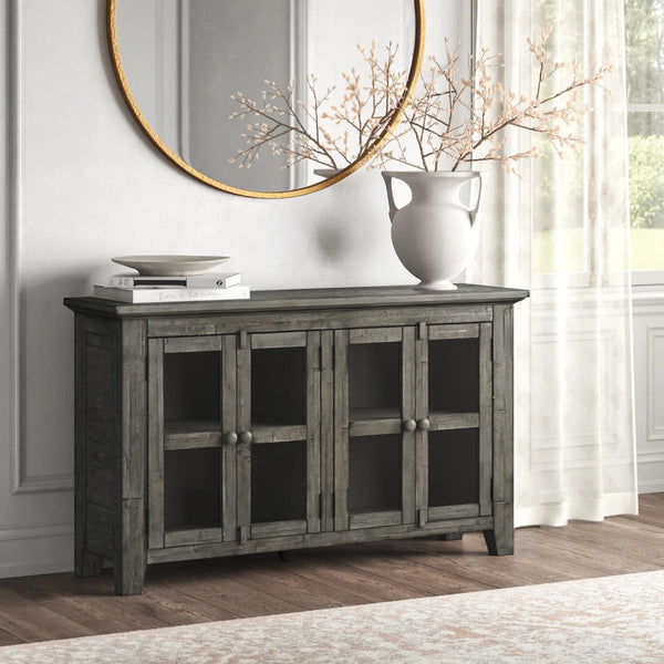 Beth Acacia Solid Wood 54'' Sideboard - Stone