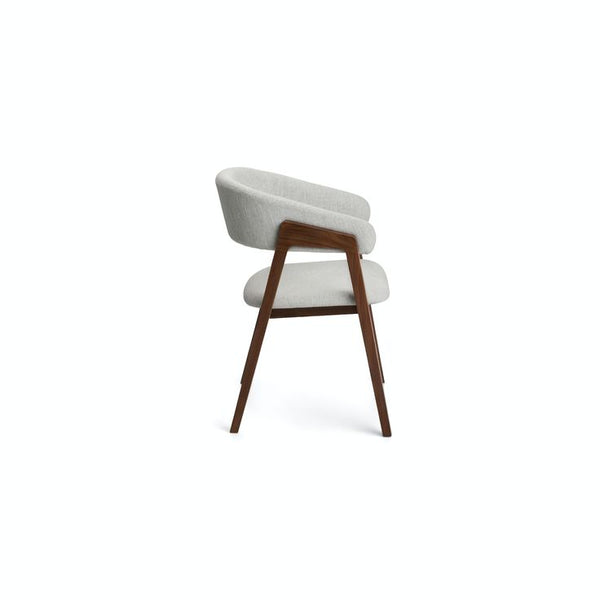 Josra Mist Gray Walnut Dining Chair