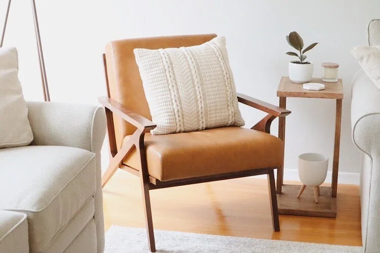 Kanso Tan & Walnut Lounge Chair