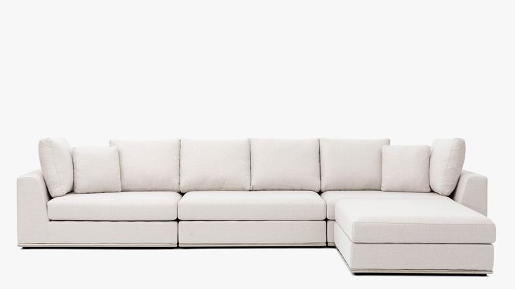 Flow 4- Piece Modular Sectional Cream XL