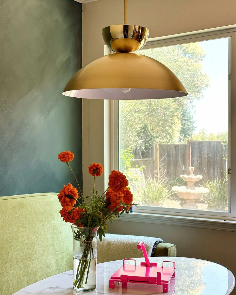 Solstice Brass Pendant Lamp