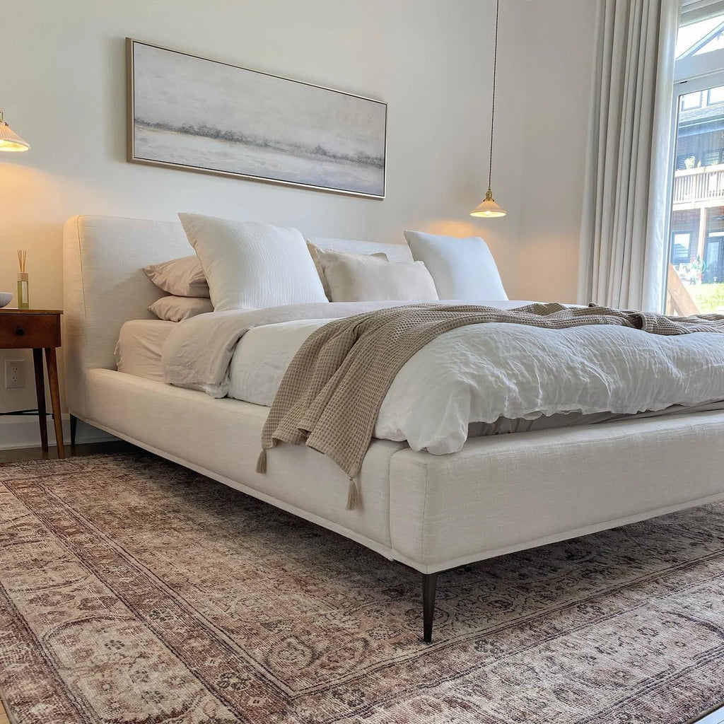 Elysian White King Bed