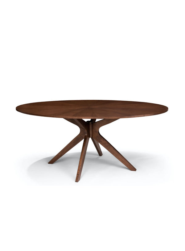 Oval Dining Table 4-6 - Walnut