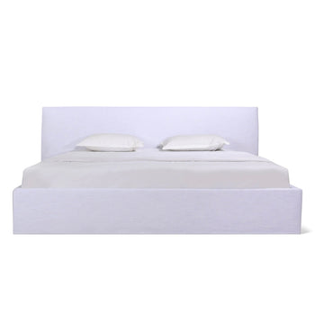 Wave Queen Bed - White