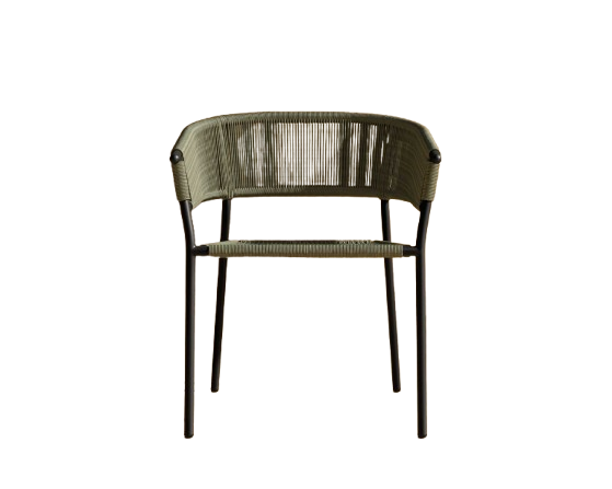 Altan Outdoor Dining Chair – Olive Green (Set of 2)