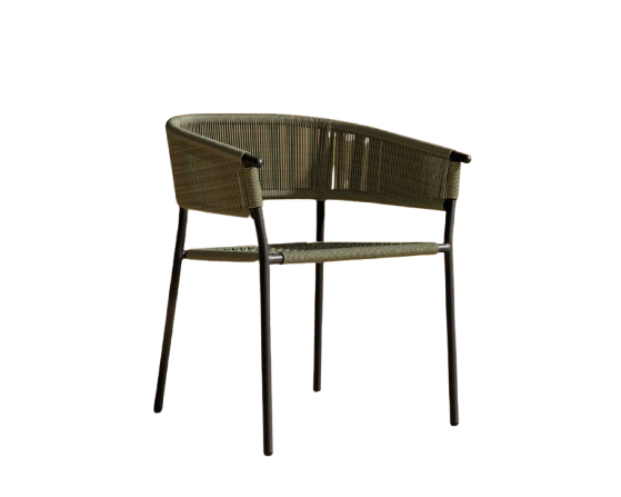 Altan Outdoor Dining Chair – Olive Green (Set of 2)