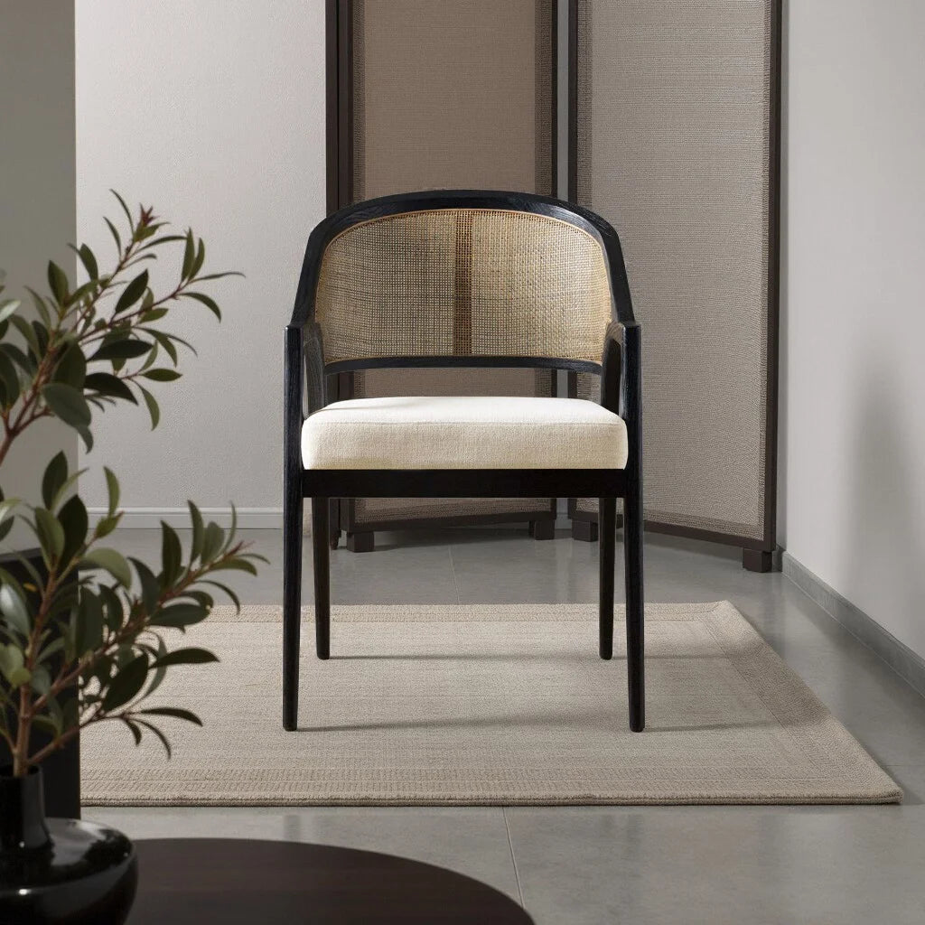 Aliha Upholstered Cane Back Side Chair (Set of 2)