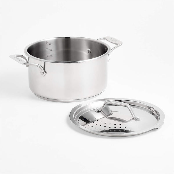 All-Clad ® Simply Strain 6-Qt. Stainless Steel Multipot with Straining Lid