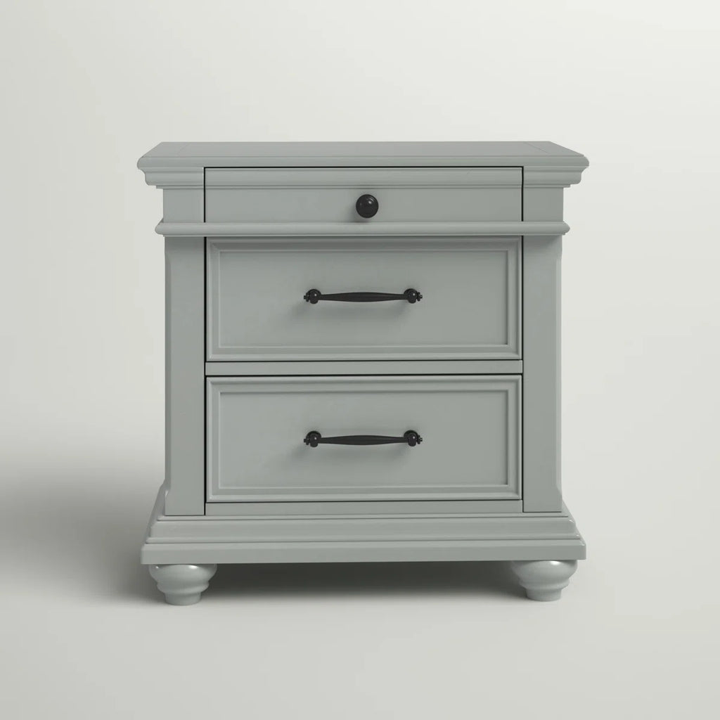Amarilis 28" W Grey Nightstand