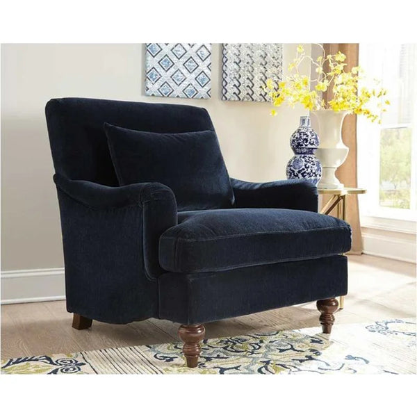 Ameliarae Velvet Midnight Armchair