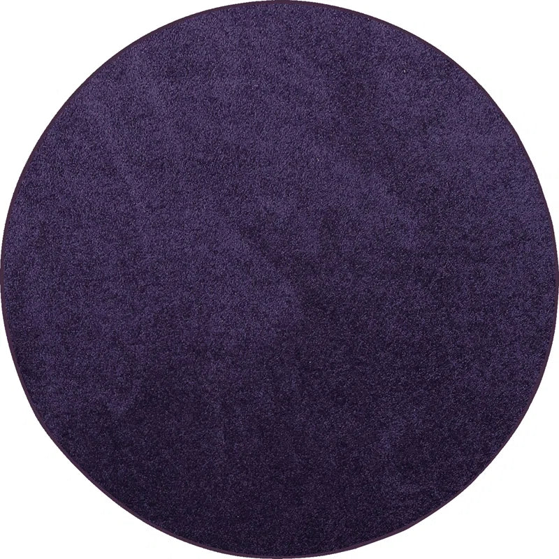 Amiliya 9' Round Purple Rug