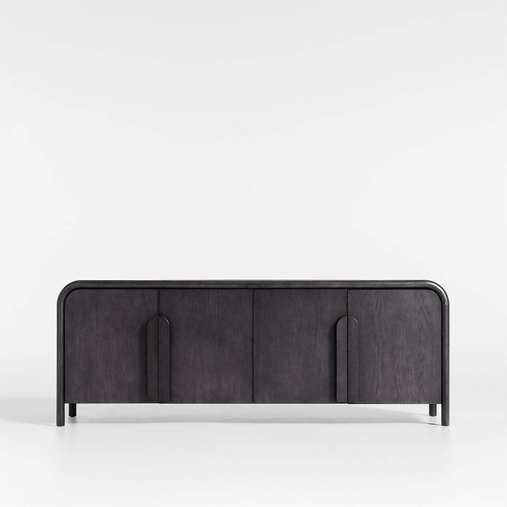 Annie 72" Charcoal Brown Storage Media Console