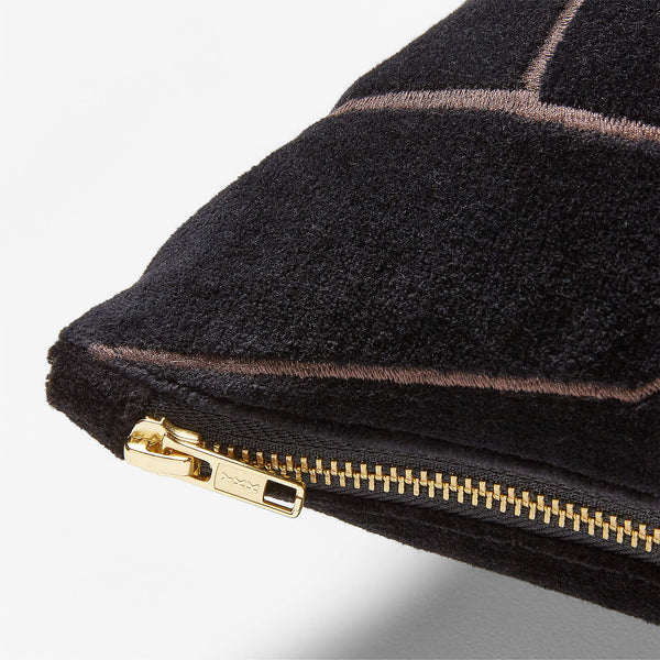 Arabella Black Velvet Throw Pillow Cover 23