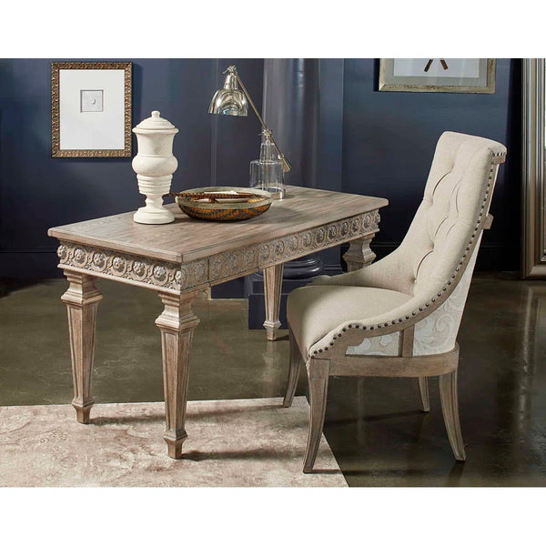Arch Salvage Tufted Wing Back Side Chair
