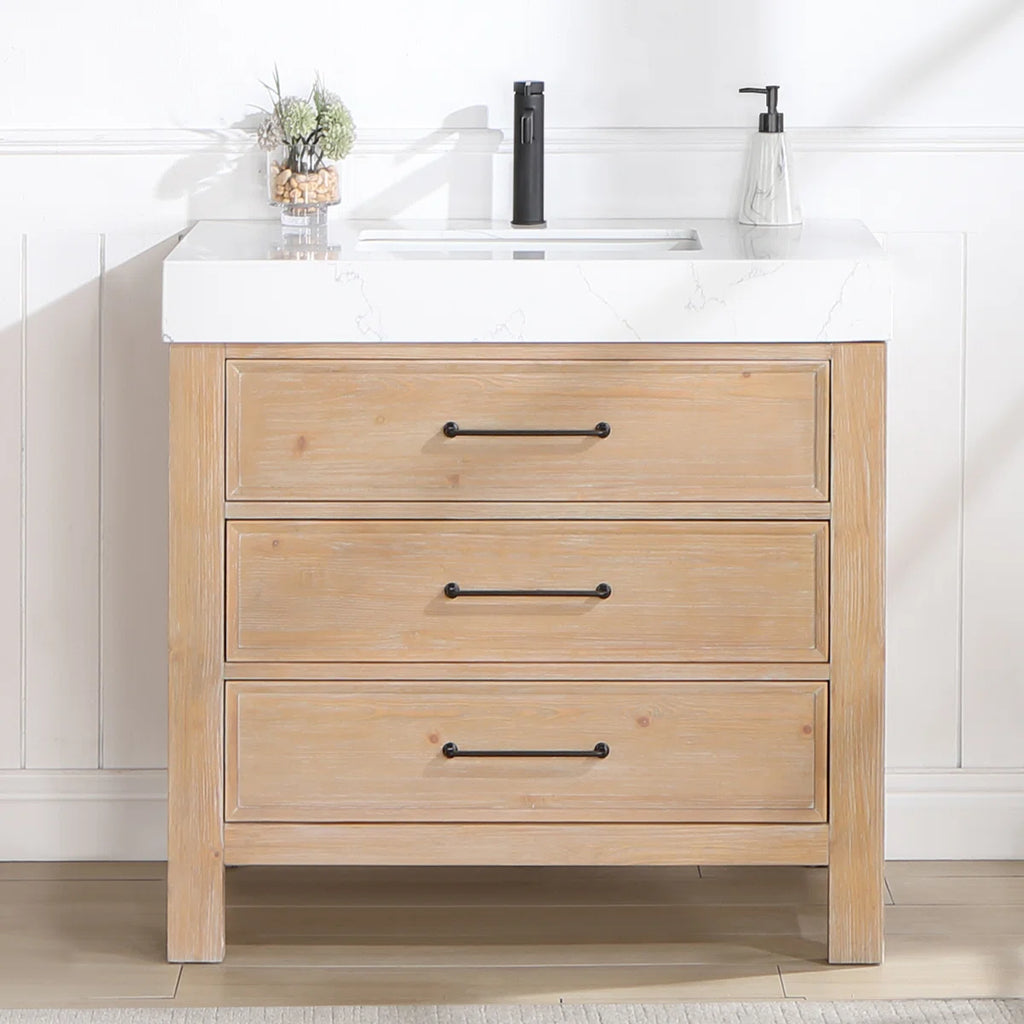 Ardilia 36'' Single Bathroom Vanity with Engineered Marble Top