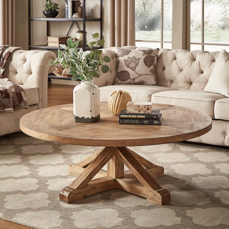 Ashbaugh Coffee Table Light Distress Natural Finish