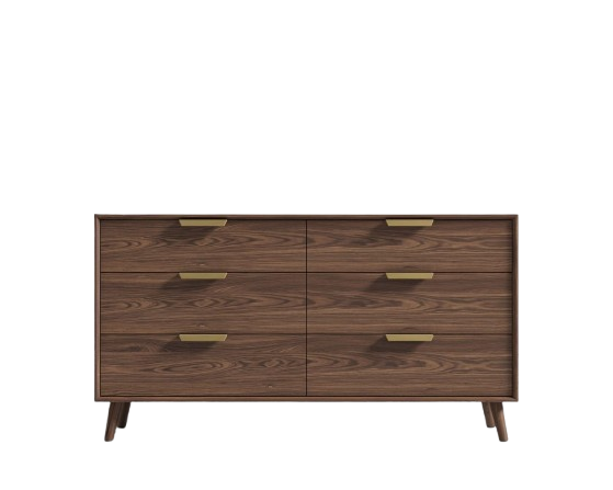 Asha Wide Dresser - Walnut Veneer