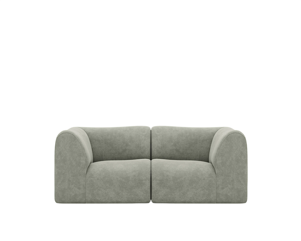 Teli Krypton Green Loveseat Sofa