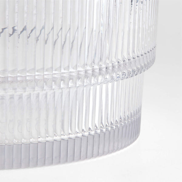 Atwell Ribbed Glass Beverage Tub