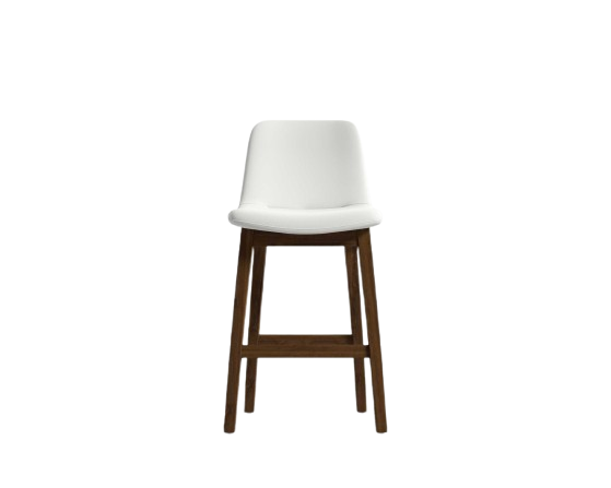 Albrey Bar Stool – Trento Eggshell/Walnut