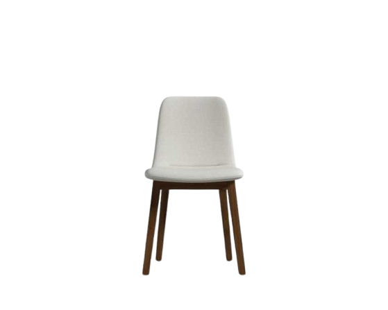 Audrey Monaco Cream & Walnut Dinning Chair (Set of 2)
