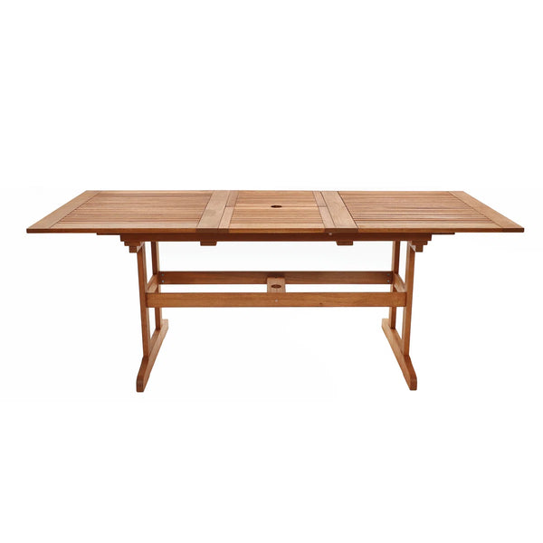 Averyann 78.3'' L x 31.9'' W Extendable Outdoor Wood Dining Table