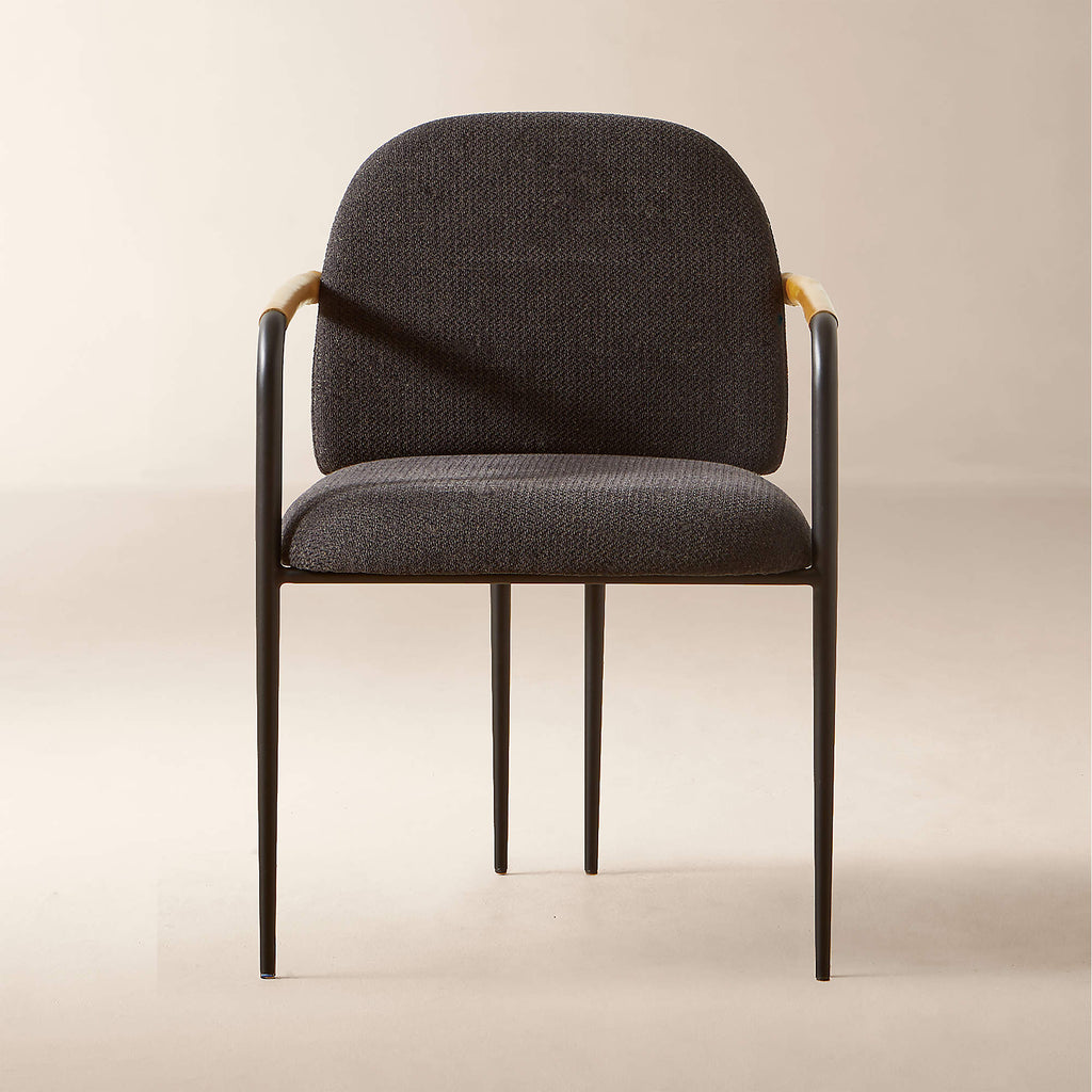 Avont Upholstered Charcoal Performance Fabric Dining Chair