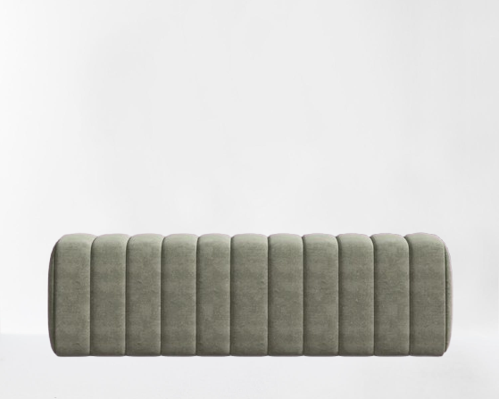 Krypton Green Tufted Bench