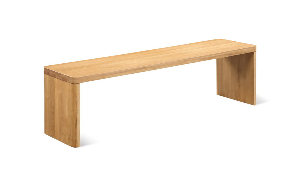 White Oak 3 Seater Form Bench