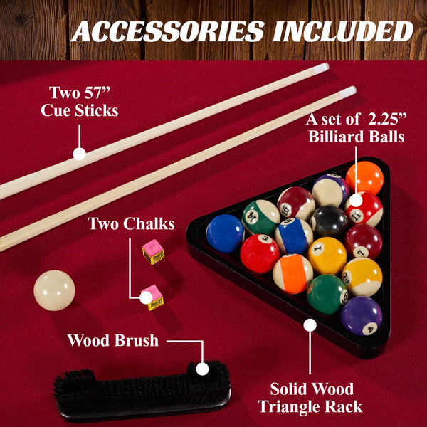 Barrington Arlington 8 ft Pool Table with Playing Accessories