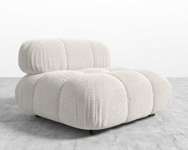 Belia Armless Sofa Chair - Pearl