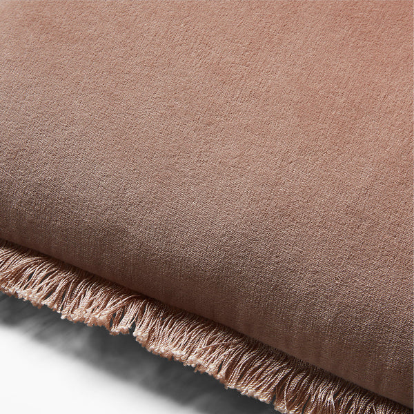 Bettie Light Brown Velvet Lumbar Pillow Cover 23''x11''
