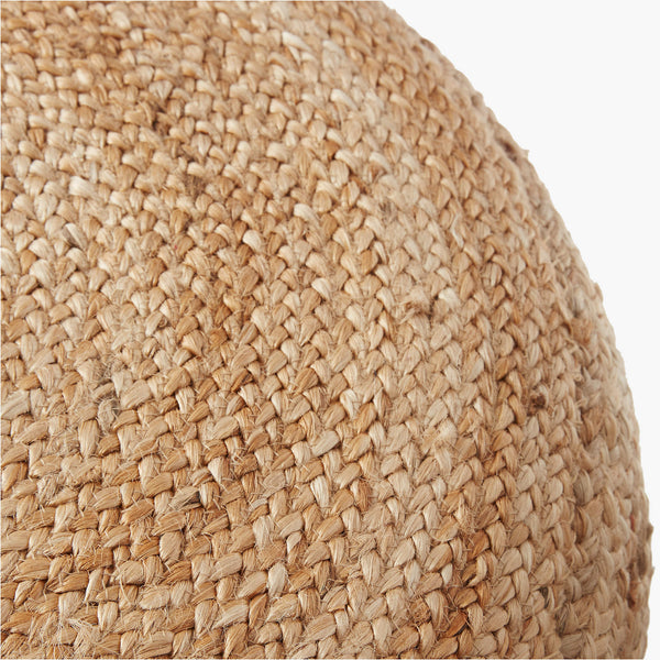 Braided Natural Jute Pouf Large 30