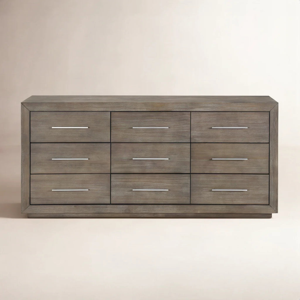 Brooks 72" Dark Pine 9 - Drawer Dresser