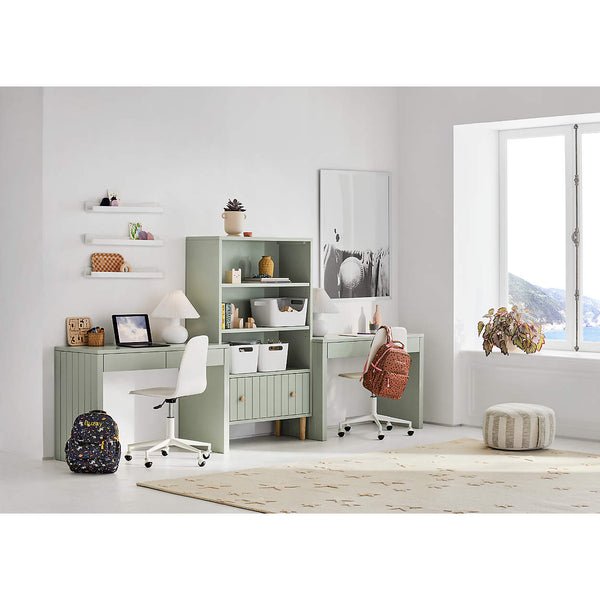 Hampshire White Wood Kids Book Ledge Shelf