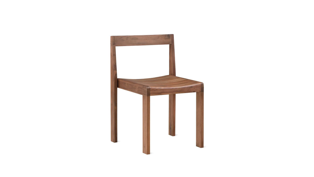 Plain Walnut Dining Chair