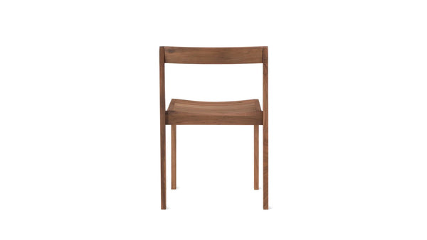 Plain Walnut Dining Chair