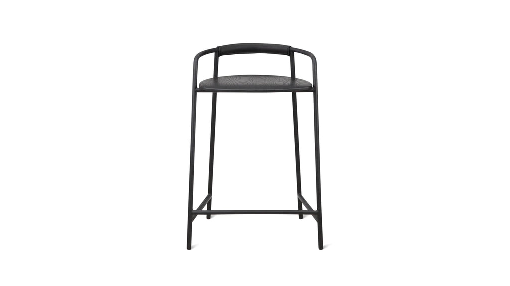 Slow Mornings Counter Stool Black/Black