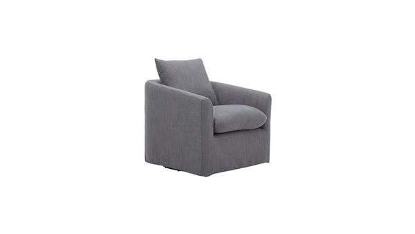 Sink In Swivel Lounge Chair- Slate