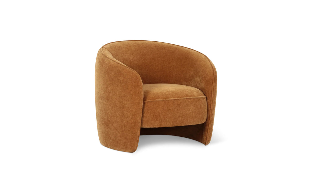 Caramel Groove Lounge Chair