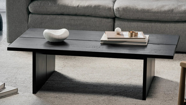 Plane Black Oak Coffee Table